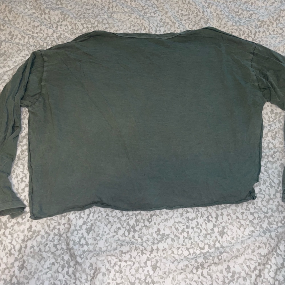 Aerie Cropped Long-Sleeve Shirt - Picture 5 of 9
